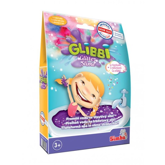 Sliz Glibbi Glitter Slime fialový třpytivý