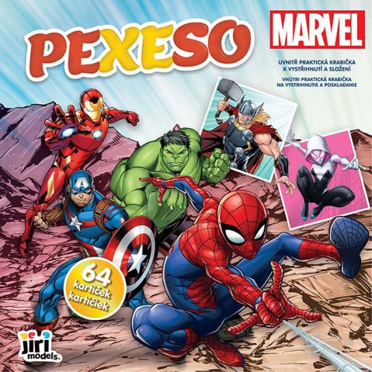 Pexeso v sešitu MARVEL