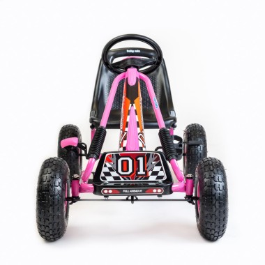 Dětská šlapací motokára Go-kart Baby Mix Razor růžová, barva: Růžová