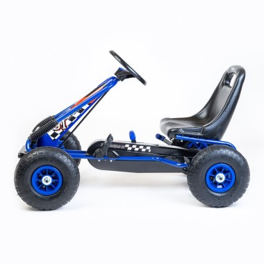 Dětská šlapací motokára Go-kart Baby Mix Razor modrá, barva: Modrá